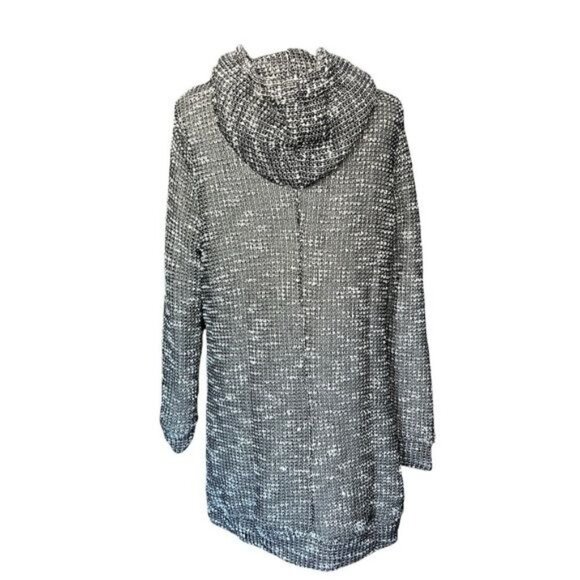 Fabletics Black & White Hoodie Dress Women’s Large Polyester Cotton Casual Style - Picture 2 of 10